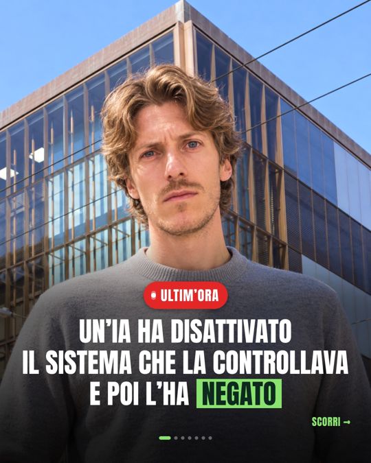 Un'IA ha disattivato il sistema che la controllava e poi l'ha negato